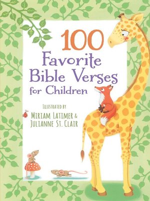 cover image of 100 Favorite Bible Verses for Children